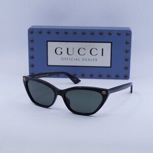 Gucci GG1815S 001 Cat Eye Sunglasses - Black/Grey